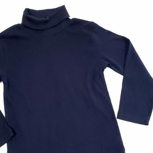Baby Gap Playtime Favorites Navy Long Sleeve Turtleneck Top Shirt Size 5T Unisex
